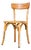 French Blonde Bentwood Kick Leg Dining Chair from Baumann, 1950s For Sale