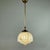 Art Deco Marbled Opaline Glass and Brass Pendant Light, Germany, 1930s For Sale - Image 14 of 18