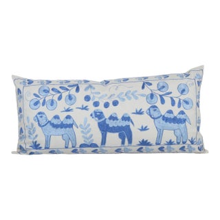 Animal Suzani Bed Pillow Cover For Sale