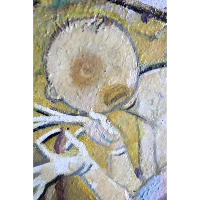 Victor Karnauh, A Conversation, OiI on Canvas, 1990s For Sale - Image 7 of 7