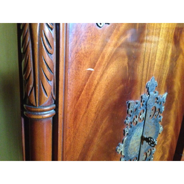 1950s Mahogany Dresser With Mirror For Sale - Image 10 of 12