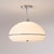 Nova Handmade Semi Flush Mount Light Fixure by Nova of California - Modern Lucite Pendant Light, Black Nickel Stripe For Sale - Image 4 of 5