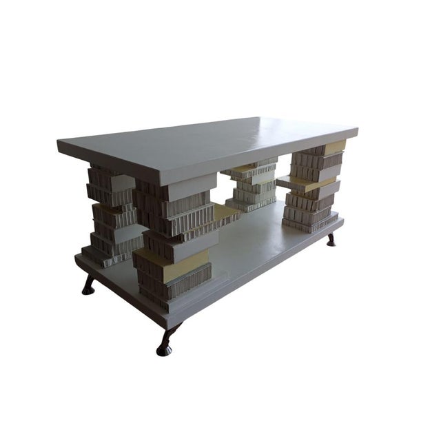 Vintage Italian Sculptural Table, 1970 For Sale - Image 4 of 12