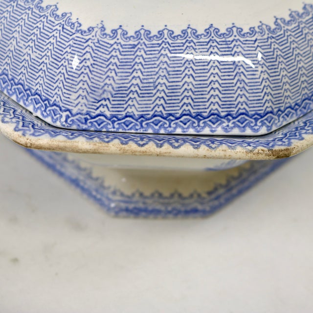 Mid-19th Century English W. Adams & Sons "Cassino" Ironstone Covered Tureen For Sale - Image 12 of 15