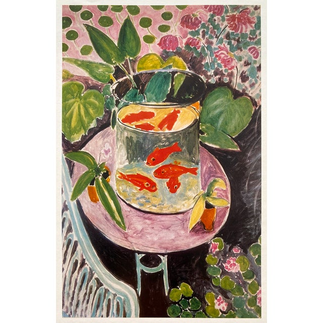 Henri Matisse Vintage 1981 First Edition Postimpressionist Lithograph Print " Goldfish " 1911 For Sale - Image 9 of 10