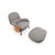 Depadova Armchair with Ottoman in Leather by Vico Magistretti, 1980 For Sale - Image 15 of 17