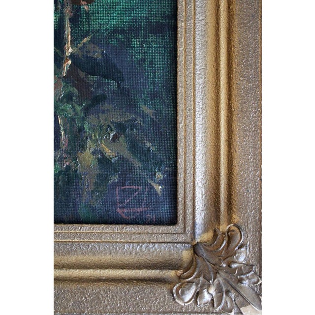 Modern Uldis Zemzaris, Rose, 1991, Oil on Cardboard For Sale - Image 3 of 7