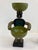 Green Vintage Mid-Century Modern Folk Art Sculpture With Dual Green Bowls For Sale - Image 8 of 9
