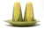 Vintage Corn Cob Salt and Pepper Shaker Set With Plate - Set of 3 For Sale - Image 11 of 11