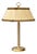 Brass and Textile Table Lamp by Bertil Brisborg for Nordiska Kompaniet, Sweden, 1940s For Sale