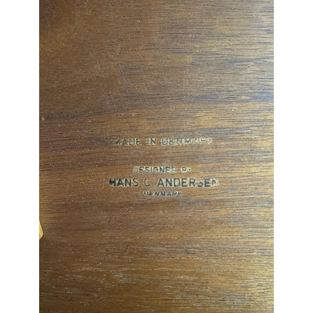 Wood 1970s Danish Modern Teak Occasional Side Table by Hans C. Andersen for Artex For Sale - Image 7 of 7
