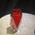 Mid-Century Modern 1970s Modernist Red Faceted Murano Glass Vase by Seguso For Sale - Image 3 of 12