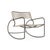 Brown Jordan Walter Lamb Rocking Chair, Mica frame with Pebble fabric For Sale - Image 13 of 13