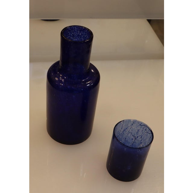 Murano Blown Glass Millebolle Bottle from Manifattura Di Murano, 1960s, Set of 2 For Sale - Image 4 of 13