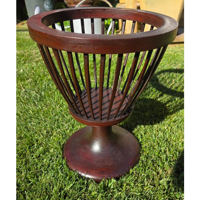19th Century Slatted Mahogany and Copper Jardinièr Planter For Sale In New York - Image 6 of 6