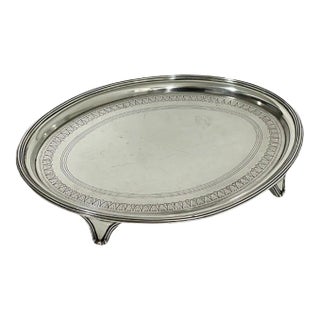 English Oval Silver Salver by William Bennett, 1800 For Sale