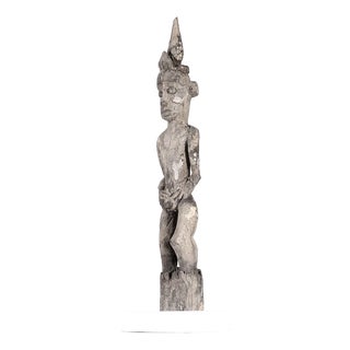 Borneo Artist, Hampatong Dayak Post, 1800s, Ironwood For Sale