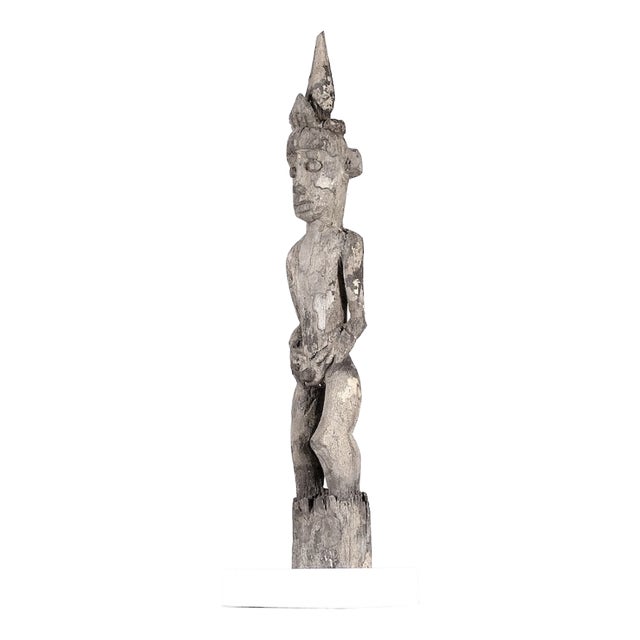 Borneo Artist, Hampatong Dayak Post, 1800s, Ironwood For Sale