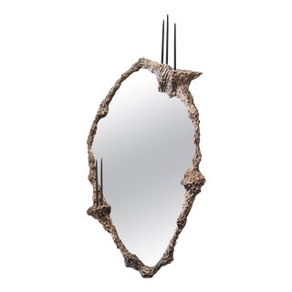 People VII Mirror in Polished Stainless Steel by William Guillon For Sale