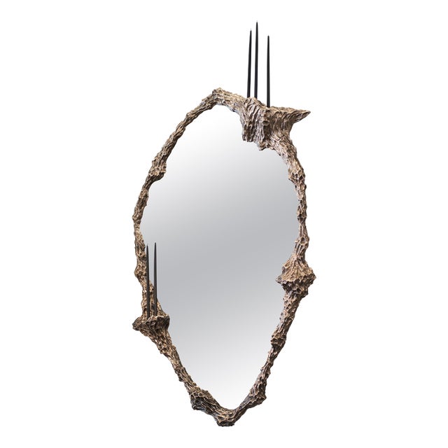 People VII Mirror in Polished Stainless Steel by William Guillon For Sale