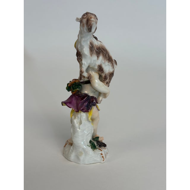 Young Shepherdess With Goat Figurine For Sale In Chicago - Image 6 of 10
