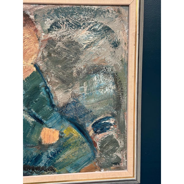 Gösta Falck, Woman, 1960s, Oil on Canvas, Framed For Sale - Image 12 of 14