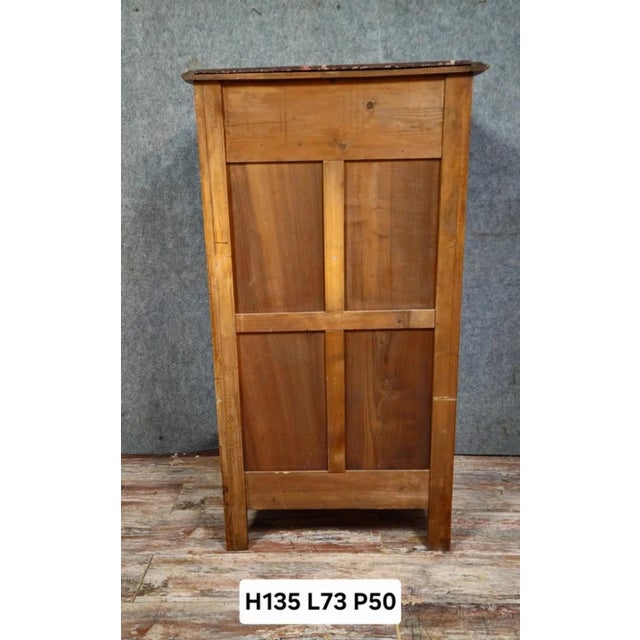 Wood Antique Secretaire in Walnut, 1800s For Sale - Image 7 of 15