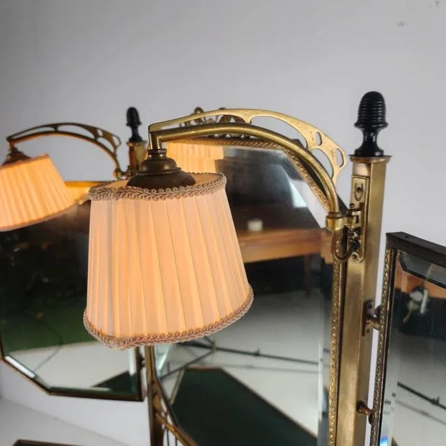 Vintage French Brass Dressing Table, 1930 For Sale - Image 13 of 18