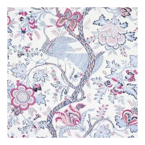 Sample - Schumacher Aveline Wallpaper in Lilac