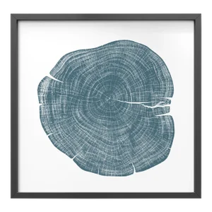 Stump 1 - Variation 5 by Trinette + Chris Print with Black Frame - 50 X 50