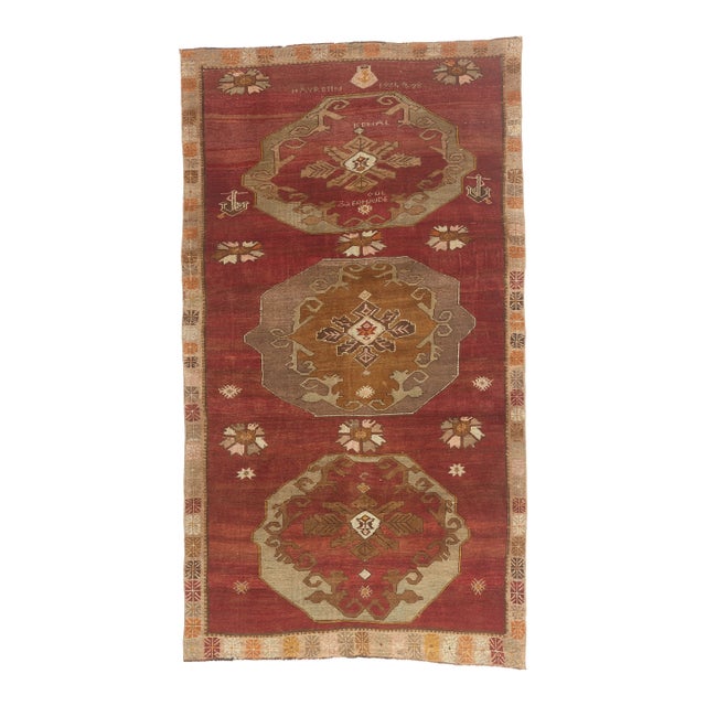 Vintage Turkish Oushak Rug, 06'00 X 10'07 For Sale