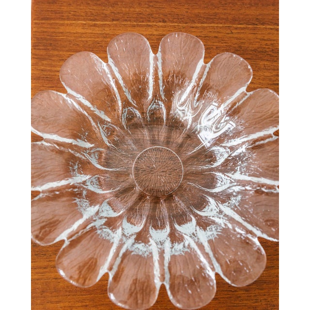 Glass Mid-Century Danish Flower Bowls No. 388 Crystal Glass from Holmegaard, 1990s For Sale - Image 7 of 12