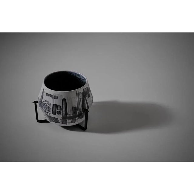 Large Ceramic Flower Pot by Victor Cerrato, Italy, 1960s For Sale - Image 9 of 12