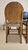 Vintage Wooden Dining Chairs with Black Leather Upholstery, 1940s, Set of 4 For Sale - Image 11 of 17
