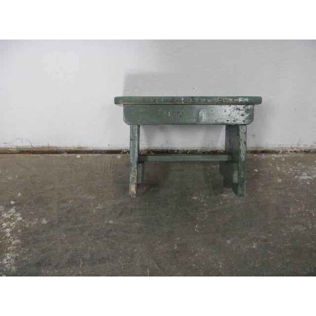 Fir Wood Stool, 1960s For Sale - Image 6 of 11