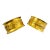 French Gold Plated Napkin Rings, a Mixed Pair. For Sale