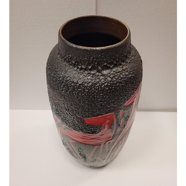 German Fat Lava Ceramic Vase from Scheurich Keramik, Germany, 1950s For Sale - Image 14 of 17