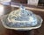 Antique 19th Century English Blue Willow Covered Vegetable Serving Dish With Lion Finial Handle For Sale In Dallas - Image 6 of 16