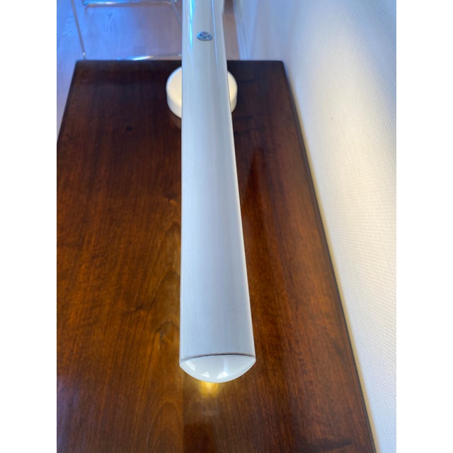 White White Tube Desk Lamp by Anders Pehrson for Atelje Lyktan, 1970s For Sale - Image 8 of 17
