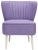 Accent Chair, Lavender & Eggshell For Sale In Philadelphia - Image 6 of 6
