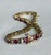 Vintage 1980s 14k Yellow Gold Ruby & Diamond Tennis Bracelet For Sale - Image 9 of 11