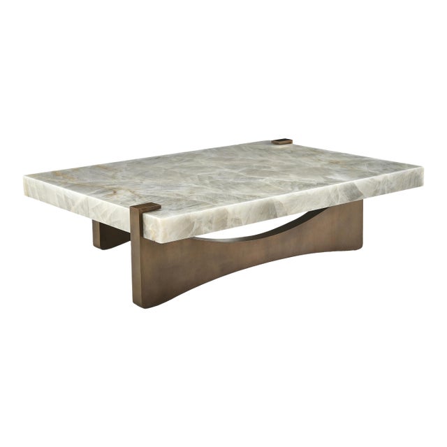 Marble Coffee Table in the Style of DeMuro Das For Sale