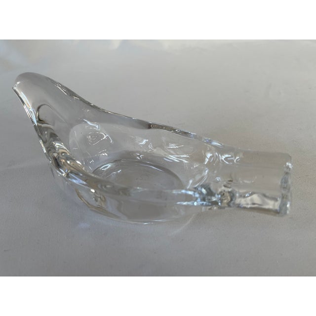 Mid 20th Century 1960's French Glass Dove Ashtray For Sale - Image 5 of 10
