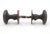 Arts & Crafts Antique Arts & Crafts Hammered Bronze Passage Door Knob Set For Sale - Image 3 of 5