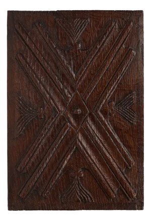 16th Century Gothic Sculpted Oak Panel, Belgium