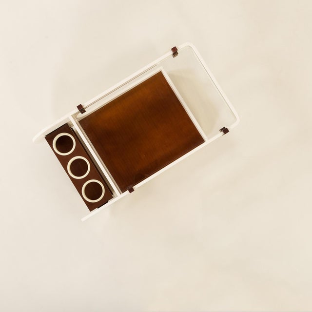 Italian Coffee Table with Bar Compartment, 1970s For Sale - Image 11 of 12
