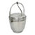 Mid 20th Century Mid Century Modern Sheffield Silver Plated Reticulating Hinge Ice Bucket W Tongs For Sale