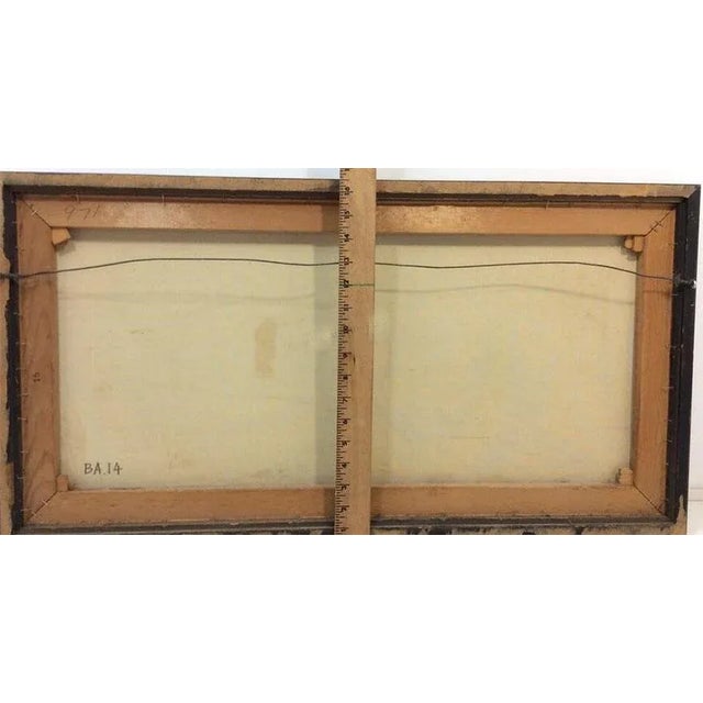 1960s Pat Davis Modernist Landscape Painting For Sale - Image 5 of 6