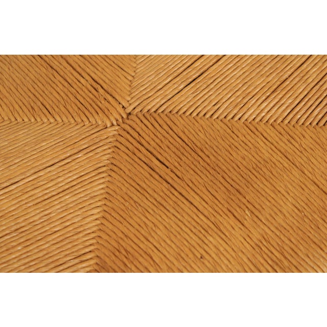 Custom Crafted Maple Ladderback Rush Seat Dining Chair For Sale - Image 9 of 12