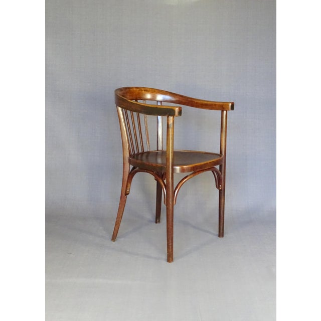 1920s Vintage French Art Deco Office Chair, 1930 For Sale - Image 5 of 8